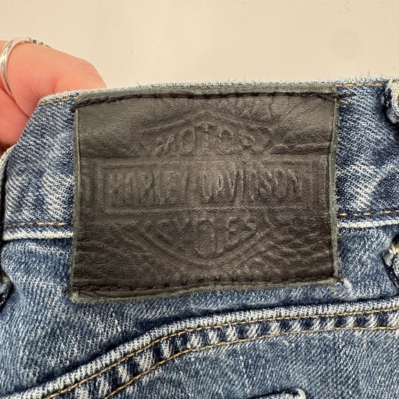 Harley-Davidson Men's Blue Straight Jeans 100% Cotton Size 40X34 - Picture 5 of 8